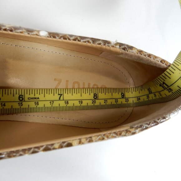 SCHUTZ Christie Penny Lug Loafers Shoes Size 6 Snakeskin Embossed Leather NEW - Picture 11 of 11